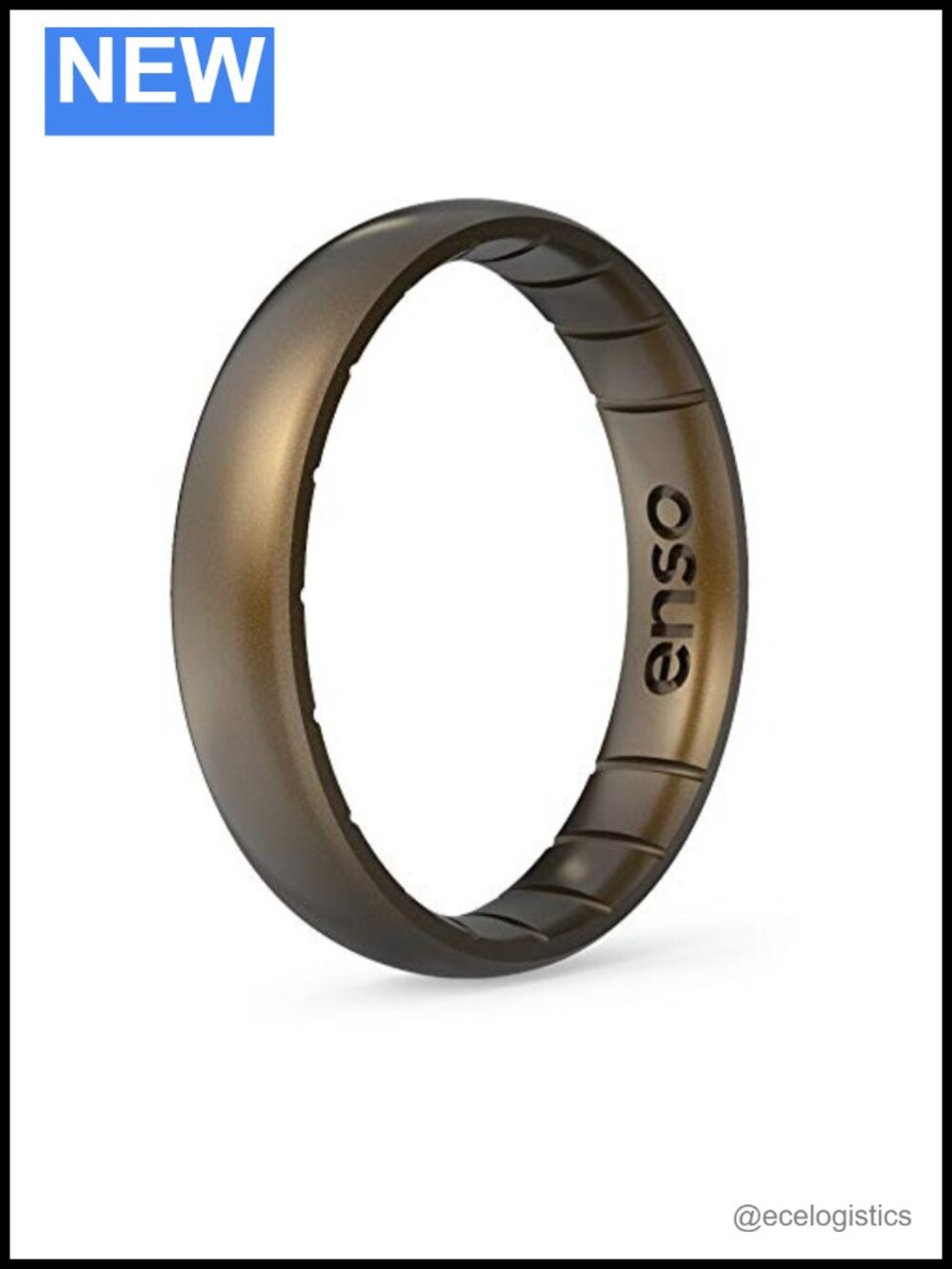 Silicone Wedding Band Thin Stackable Unisex Ring 4.3mm Wide